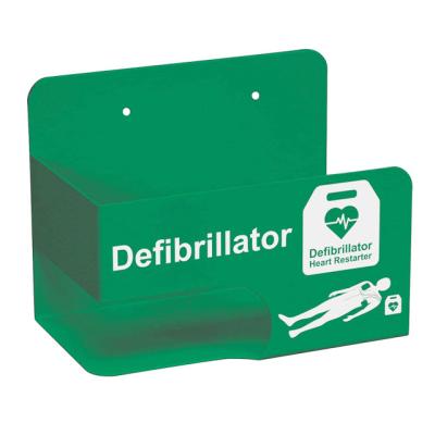 China Steel Universal Metal Defibrillator AED Defib Green Wall Mount for sale