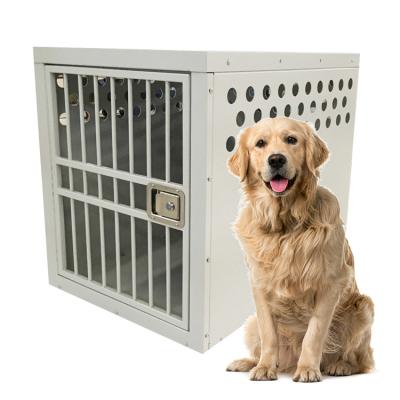 China Sustainable XXL Folding Metal Dog Car Crate for sale