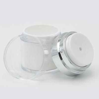 China Cosmetic New Portable Travel Cosmetics Sample Container Skin Care Alex Vacuum Tank Press Emulsion Bottle for sale