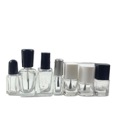 China Custom Black Empty UV Gel Glass Bottle OEM Cosmetic Private Label Nail Polish Glass Bottle for sale