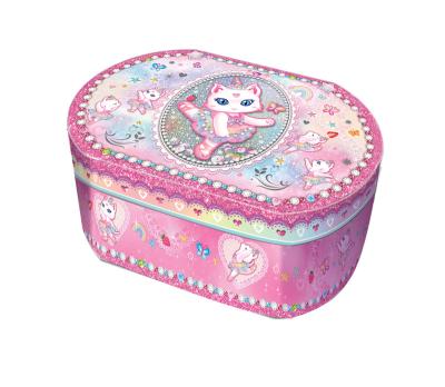 China Paper Made China Top Quality Girls Gift Case Children Jewelry Music Box For Girls for sale