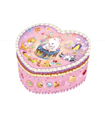 China New Type Glamorous Paper Prizes Dancing Jewelry Christmas Musical Music Box For Girls for sale