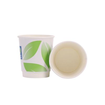 China LOGO Plain Sleeve White Paper Disposable Special Hot Sale China Biodegradable Custom Cups for sale