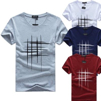 China Anti-Wrinkle Fashion Factory Price Summer Graphic Short Sleeve T Shirts In Sale Men s T Shirts 60/40 T-shirt Summer 2021 Man T-shirt for sale