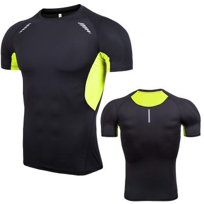 China QUICK DRY high quality custom made men's T-shirt compression sports wear bodybuilding gym clothing for sale