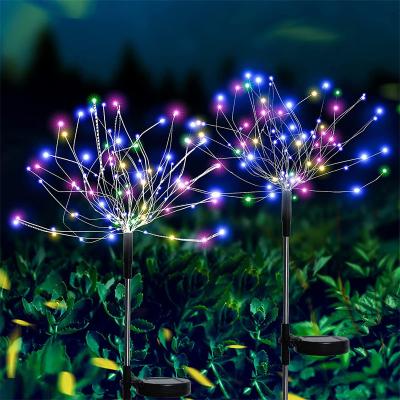 China Modern Solar Garden Lights Firework 120 LED, Waterproof Solar Lights Outdoor Garden Fairy Firefly Lights for Outside for sale