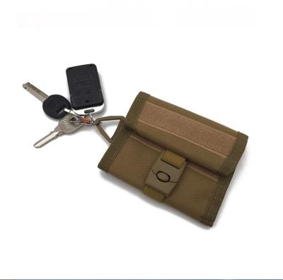 China Wholesale Fashion Outdoor Multi Functional Fabric Wallet Tactical ID Card Holder with Key Holder for sale