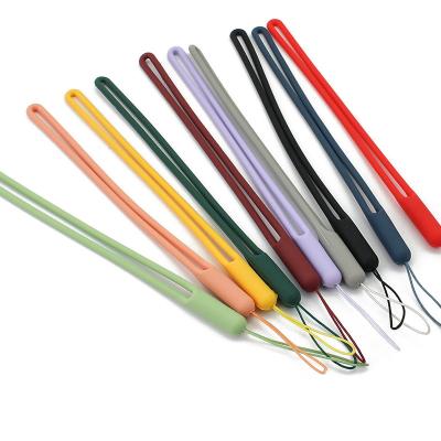 China Fashional Shorts Silicone Mobile Phone Cords Cord USB Disc Power Bank Arming Cord Lanyards Phone Wrist Straps for sale