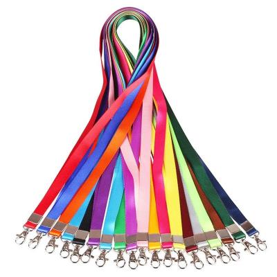 China Fashion office metal hook nylon neck tie nylon id badge holder lanyard in stock for sale