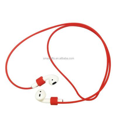 China Sports Anti Drop Silicone Lanyard For AirPods Wireless Earphone Anti-lost Silicone Strap Holder For AirPods for sale