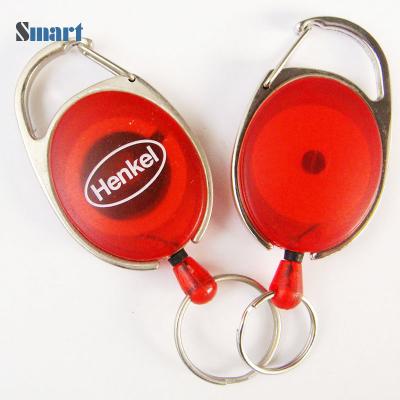 China Hold Name Badges Custom Printing ID Name Card Holder Plastic Badge Retractor Clip for sale