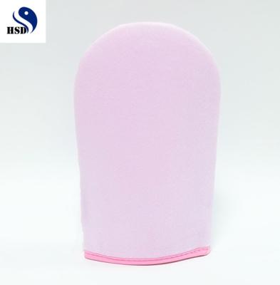 China Wholesale Self Application Rose Glove Waterproof Soft Velvet Tanning Tanning Glove Use Glove for sale