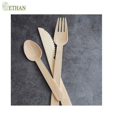 China Convenient Food Friendly Kitchen Fork 17Cm Bamboo Disposable Cutlery Cutlery for sale