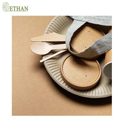 China Tablewar Convenient Disposable Wooden Fork Wholesale Wooden Compostable Cutlery Set Individually for sale