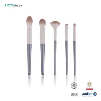 Cina Set di pennelli cosmetico di trucco dell'occhio 5PCS con la maniglia di legno dei capelli sintetici in vendita