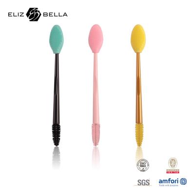 China Waterproof Silicone Eyelash Brush Disposable Silicone Mascara Wands With PP Handle Te koop