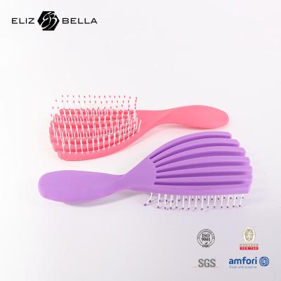 China Eco-Friendly Manufacturer Airbag Comb Set Manija de plástico Masaje de madera Paddle Cepillo para el pelo en venta