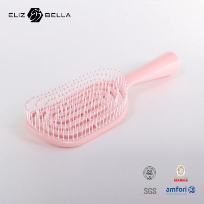 Chine Massage à la vapeur courbée et sèche, brosse à cheveux à pagaie carrée pour les cheveux bouclés, brosse à cheveux personnalisée à vendre