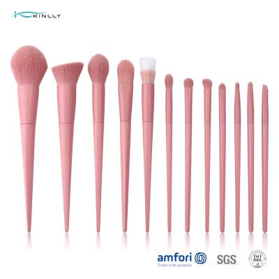 China Cepillo sintético del maquillaje del pelo de la cara 12pcs ISO9001 en venta