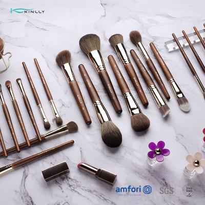 Κίνα 22pcs ξύλινο σύνολο βουρτσών Makeup ετικετών λαβών ιδιωτικό προς πώληση