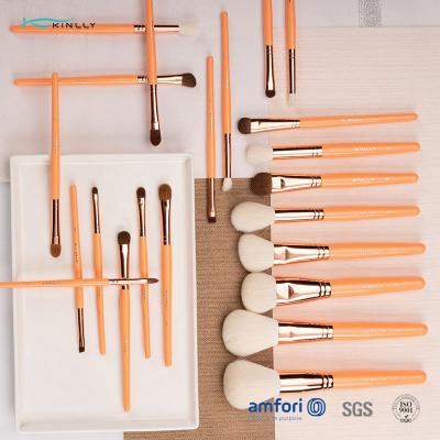 Κίνα 22pcs ξύλινες βούρτσες Makeup λαβών με τη φυσική τρίχα και ξύλινη λαβή προς πώληση