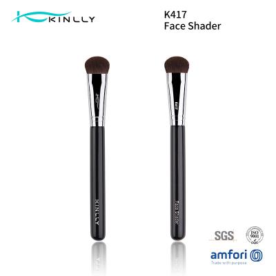 Chine Brosse finie de fard à paupières du poil d'animal 1pcs de beauté double à vendre