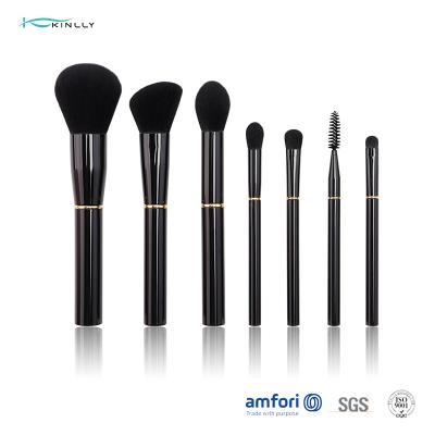 Chine Brosse de maquillage avec les outils synthétiques de beauté de cheveux de Rose Gold Ring Aluminium Ferrule à vendre