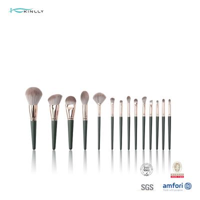 Κίνα Η ξύλινη λαβή Makeup ιδρύματος 11pcs βουρτσίζει το περίγραμμα συνδυασμού προς πώληση