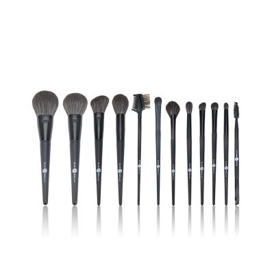 Cina Strumento sintetico di bellezza dei cosmetici del set di pennelli di trucco del nero dei capelli 12PCS in vendita