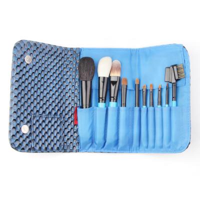 Chine Brosse de lecture cosmétique molle de maquillage d'OEM de taille de voyage avec le cas cosmétique à vendre