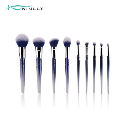 China Synthetisches Make-up des Kunststoffgriff-9PCS bürstet Lidschatten-Eigenmarke zu verkaufen