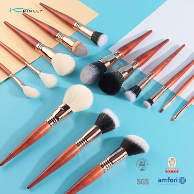 Cina insieme di spazzole di lusso di trucco 29pcs con la bobina a spirale Rose Gold Brass Ferrule in vendita