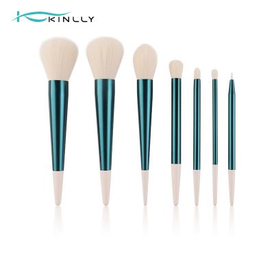 中国 7pcs Travel Makeup Brush Set For Powder Blush Concealer Eye Shadow 販売のため