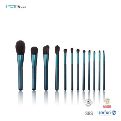 Cina Set di pennelli cosmetico di trucco di dimensione 12Pcs di viaggio con la maniglia di legno in vendita