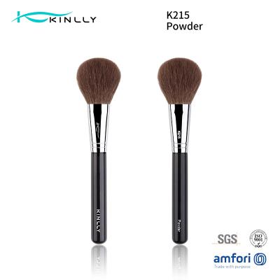 China Black Luxury Makeup Brushes Real Natural Hair Goat Hair Makeup Brush for sale