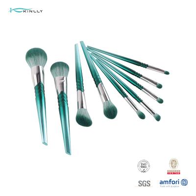 Chine brosses molles du maquillage 9pcs taillant les brosses en aluminium de créations de beauté d'olive à vendre