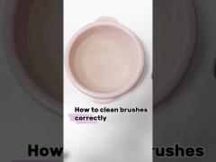 How to washing the makeup brush ?