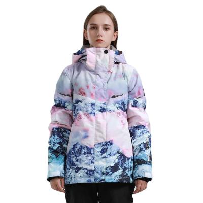 China Waterproof 2022 Winter Ski Suit Women's Snow Ski Jacket New Thickened Waterproof Windproof Suit Women for sale