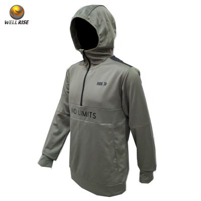 China Anti-pilling OEM customized activewear hoodies with zipper sports sweatshirt printed gym hoodies man for sale