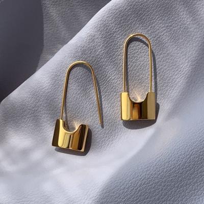 China Fashion Real 18K Gold Stud Earrings Jewelry CLASSIC Luxury Pure Solid Ladies Female Bridal Engagement Wedding Earrings for sale