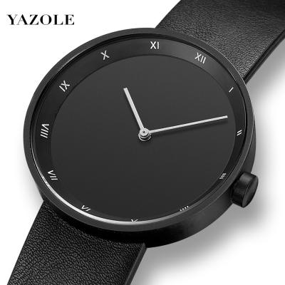 China 3Bar Water Resistant Brand Fashion Leather Luxury Quartz Watches Men Women Ladies Business Wrist Watch Clock for sale