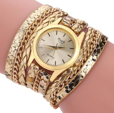 China Non-Specific Luxury Quartz Watches Women Ladies Casual Fashion Bracelet Wrist Watch Clock Relogio Feminino Snake Braided Female for sale