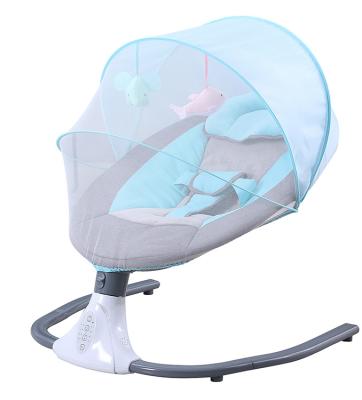 China New Design Mobile Phone Control Portable Swing,Bluetooth Music Speaker Baby Swing Electric Kids Crib Rocker Swin Baby Swing Chair for sale