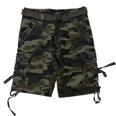 China Wholesale Tactical Military Camouflage Pants Anti-Wrinkle Shorts Camouflage Multi Pockets Cotton Chino Bermuda Cargo Shorts For Men for sale