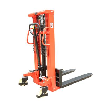 China Hotels / Garment Shops / Building Material Stores / Machinery Repair Shops... Factory Price Safe Lifting Pallet Jack Trolley Forklift Stable And Manual Pallet Stacker for sale