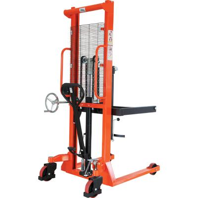 China Hotels / garment shops / building material stores / machinery repair shops... Good rigidity oil drum cart high strength shifting equipment save drum lift work stacker for drum handling l industrial use for sale