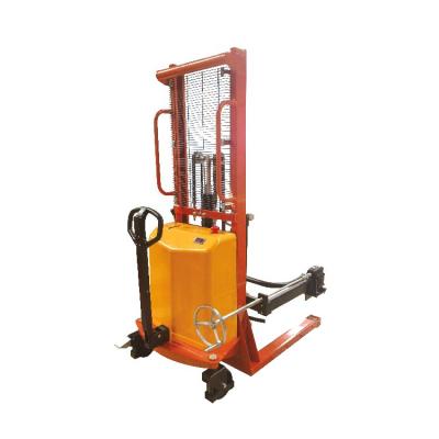 China Hotels / garment shops / building material stores / machinery repair shops... Oil drum stacker made of high quality steel semi-electric oil drum stacker for sale