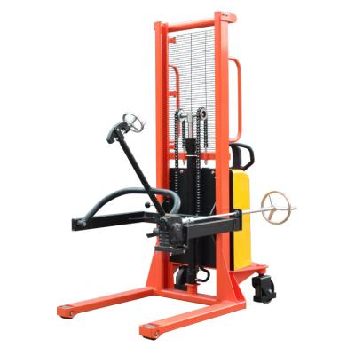 China Hotels / Garment Shops / Building Material Stores / Machinery Repair Shops... High Quality Steel Custom Truck Colors Semi-Electric Oil Drum Stacker for sale