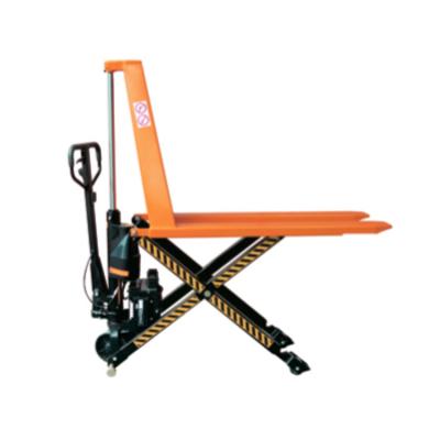 China Hotels / Garment Shops / Building Material Stores / Machinery Repair Shops... Customized Safe Colors High Electric Scissor Lift Pallet Truck for sale