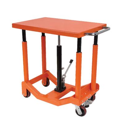 China Hotels / Garment Shops / Building Material Stores / Machinery Repair Shops... Customized Multiple Colors Stainless Steel Movable Hydraulic Portable Stable Lift Tables for sale